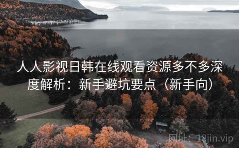 人人影视日韩在线观看资源多不多深度解析：新手避坑要点（新手向）