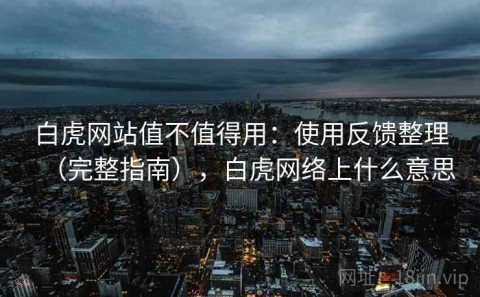 白虎网站值不值得用：使用反馈整理（完整指南），白虎网络上什么意思