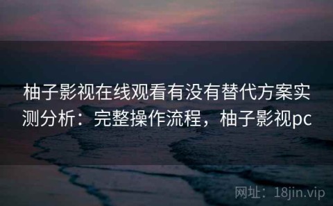 柚子影视在线观看有没有替代方案实测分析：完整操作流程，柚子影视pc