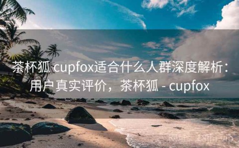 茶杯狐 cupfox适合什么人群深度解析：用户真实评价，茶杯狐 - cupfox
