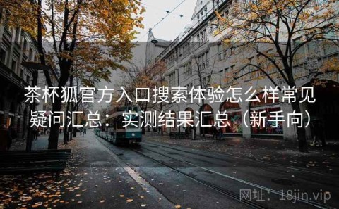 茶杯狐官方入口搜索体验怎么样常见疑问汇总：实测结果汇总（新手向）