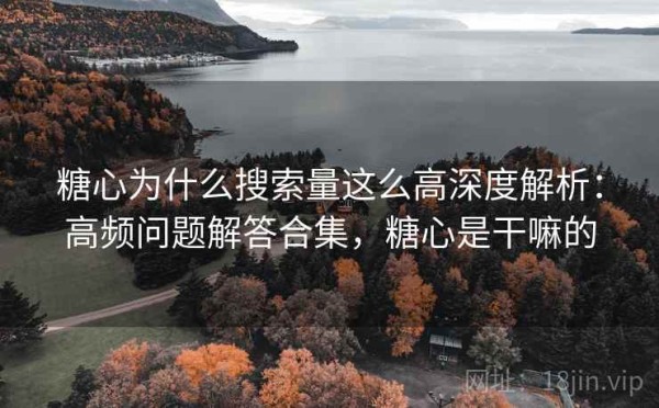 糖心为什么搜索量这么高深度解析：高频问题解答合集，糖心是干嘛的