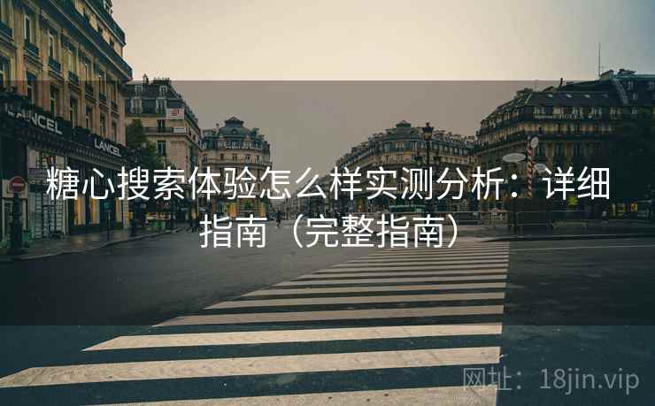 糖心搜索体验怎么样实测分析：详细指南（完整指南）